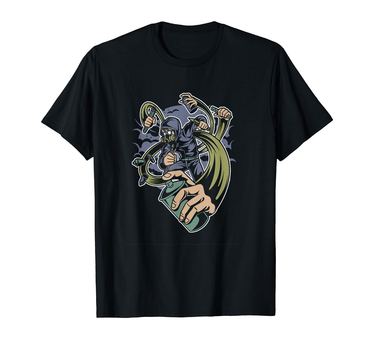 Graffiti Hip Hop Old School T-Shirt - Aesthetic Graphic for Adults