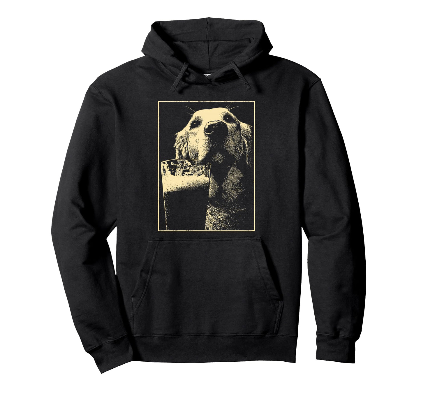 St Patricks Day Golden Retriever Dog Hoodie - Custom Art Print Men Women