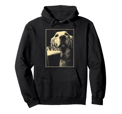 St Patricks Day Golden Retriever Dog Hoodie - Custom Art Print Men Women