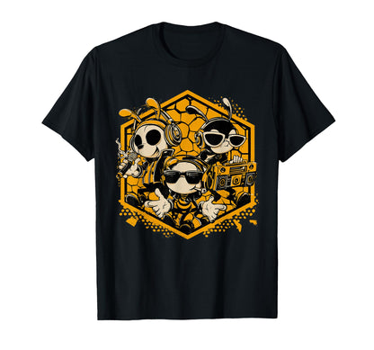 Bees Hip Hop Dance Crew Old School T-Shirt - Custom Art Print for Adults