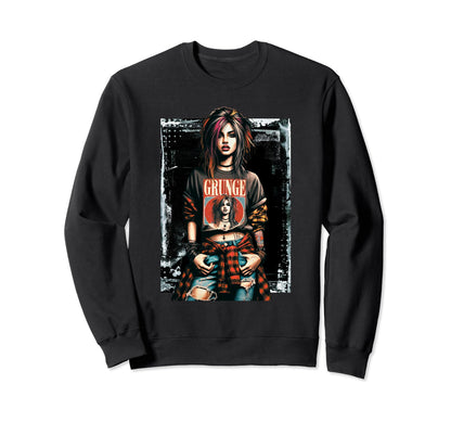 Punk Grunge Graffiti 90S Sweatshirt - Streetwear Style for Adults