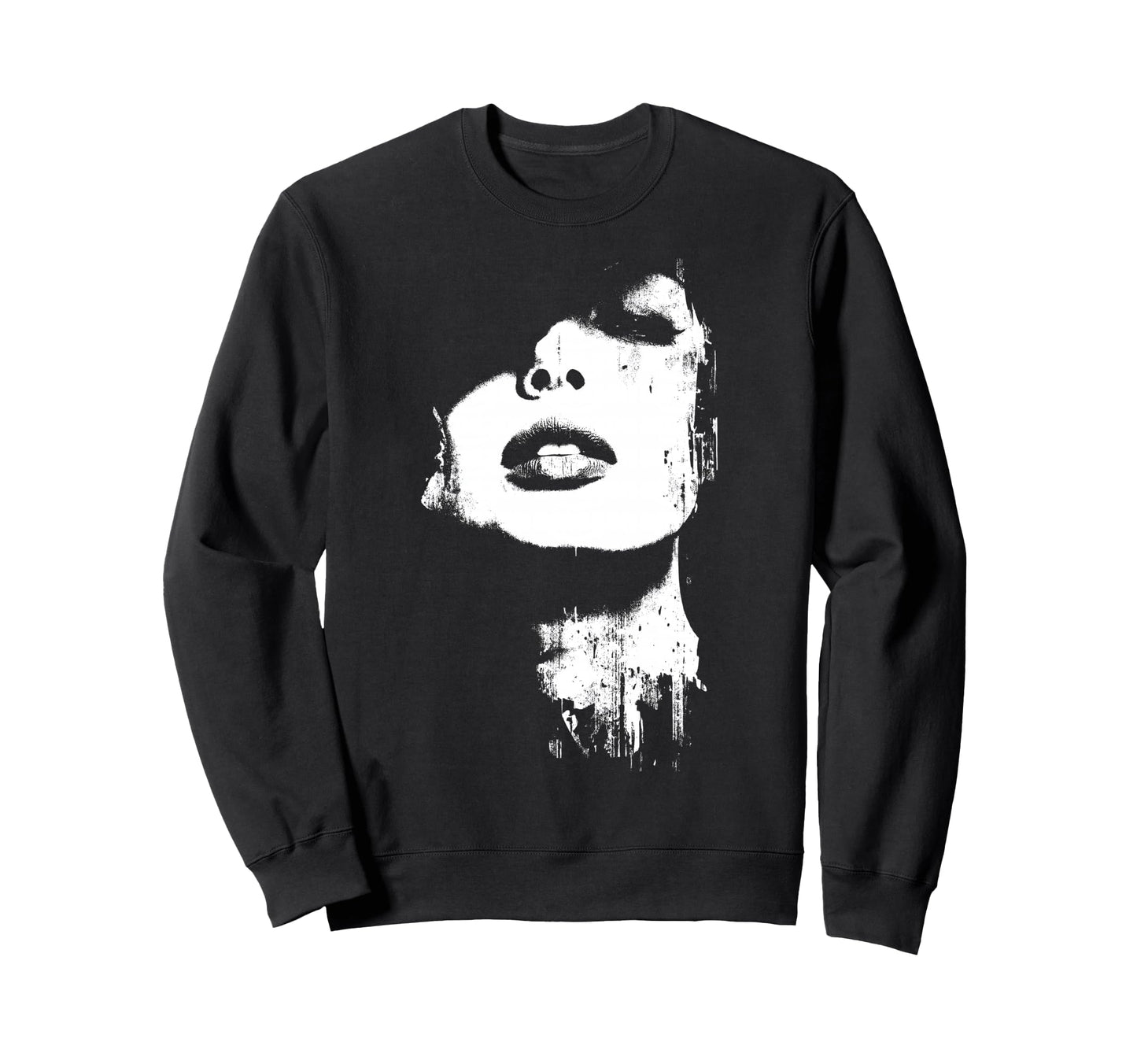Grunge Portrait 6Xl Sweatshirt - Minimalist Print Men Women