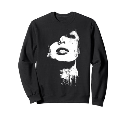 Grunge Portrait 6Xl Sweatshirt - Minimalist Print Men Women