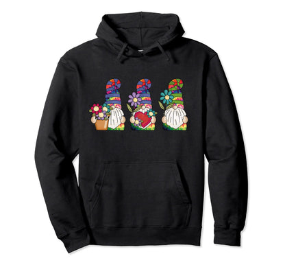 Hippie Gnomes Groovy Tie Dye Rainbow Hoodie - Custom Art Print Unisex