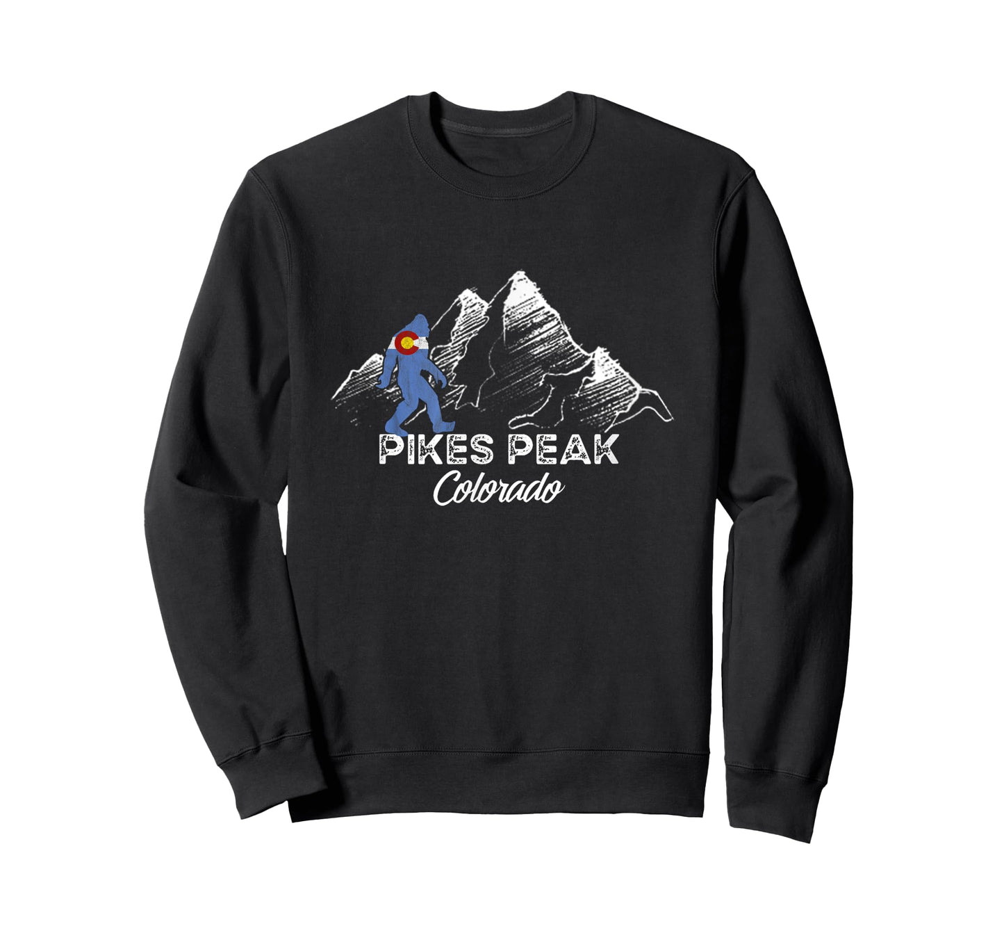 Pikes Peak Colorado National Park Sweatshirt - Custom Art Print Unisex