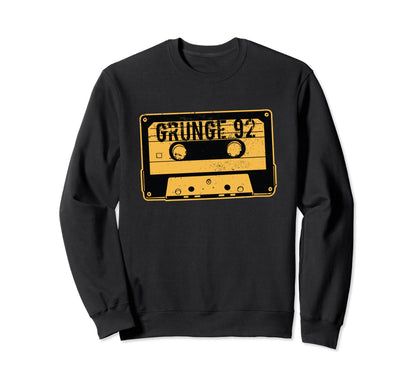 Grunge 90S Lover Concert Mixtape Sweatshirt - Custom Art Print Men Women