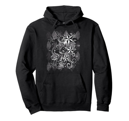 Grunge Y2K Emo 2000S Star Goth Hoodie - Casual Everyday Wear for Adults