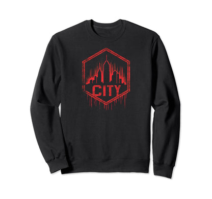Rip City Grit 90S Grunge Sweatshirt - Streetwear Style for Adults