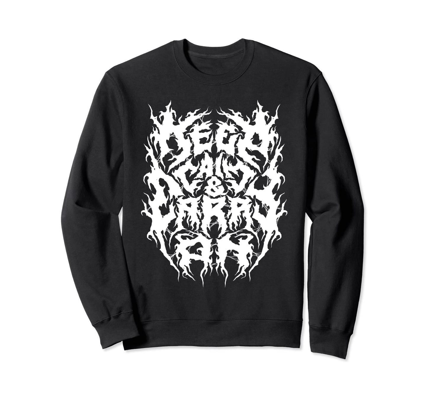 Grunge Aesthetic Death Metal Sweatshirt - Aesthetic Graphic Unisex