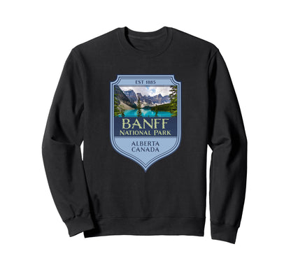 Banff National Park Alberta Ca Sweatshirt - Novelty Apparel for Adults