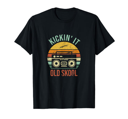 Kickin It Old Skool Legendary 90S T-Shirt - Custom Art Print Men Women