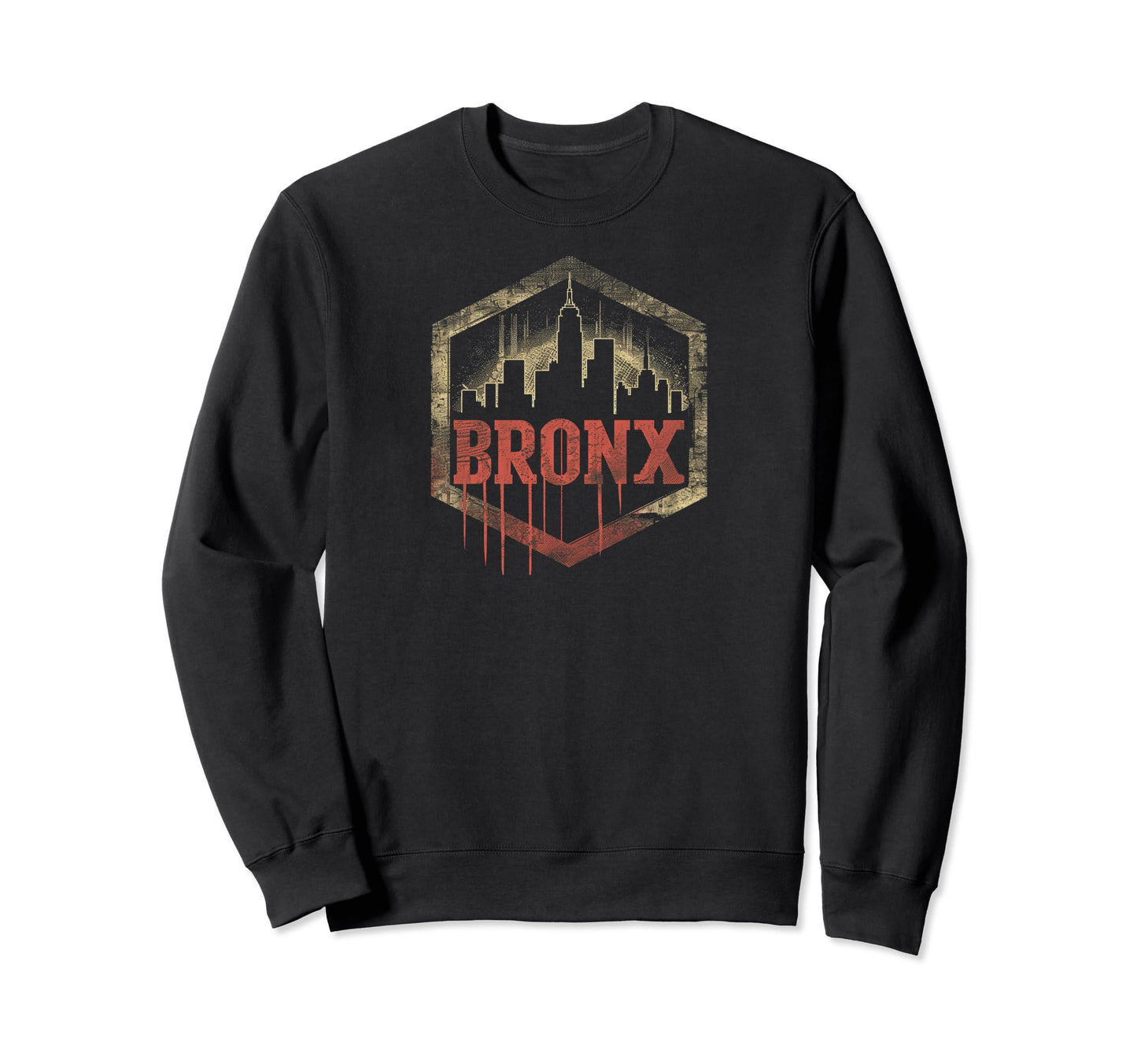 Bronx Grit 90S Grunge Urbandecay Sweatshirt - Minimalist Print for Adults
