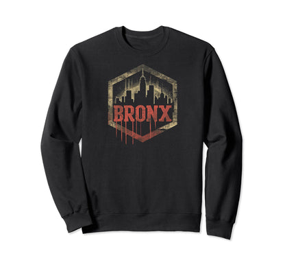 Bronx Grit 90S Grunge Urbandecay Sweatshirt - Minimalist Print for Adults