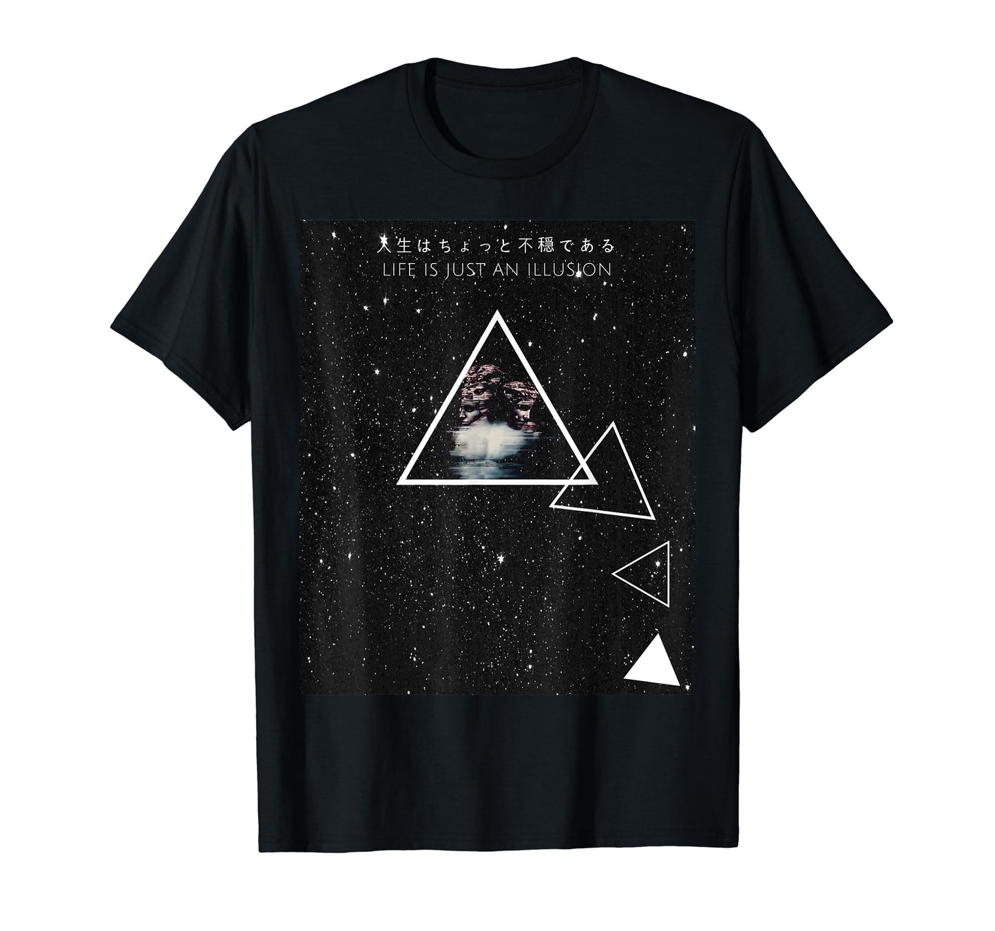 Life Is Just Illusion Vaporwave T-Shirt - Casual Everyday Wear for Adults