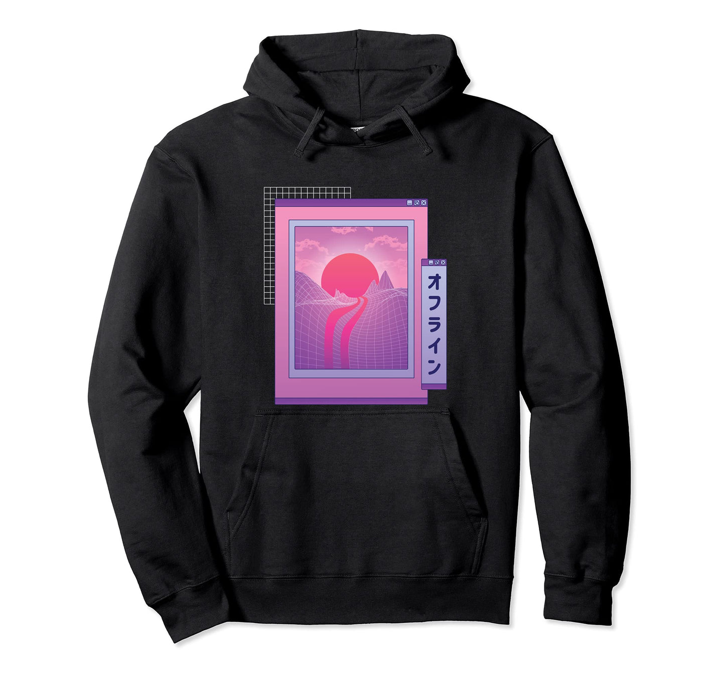 Synthwave Vaporwave Aesthetic 80S Home Hoodie - Minimalist Print Men Women
