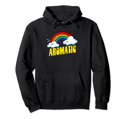 Aromatic Funny Sarcastic 80S Rainbow Hoodie - Custom Art Print Men Women