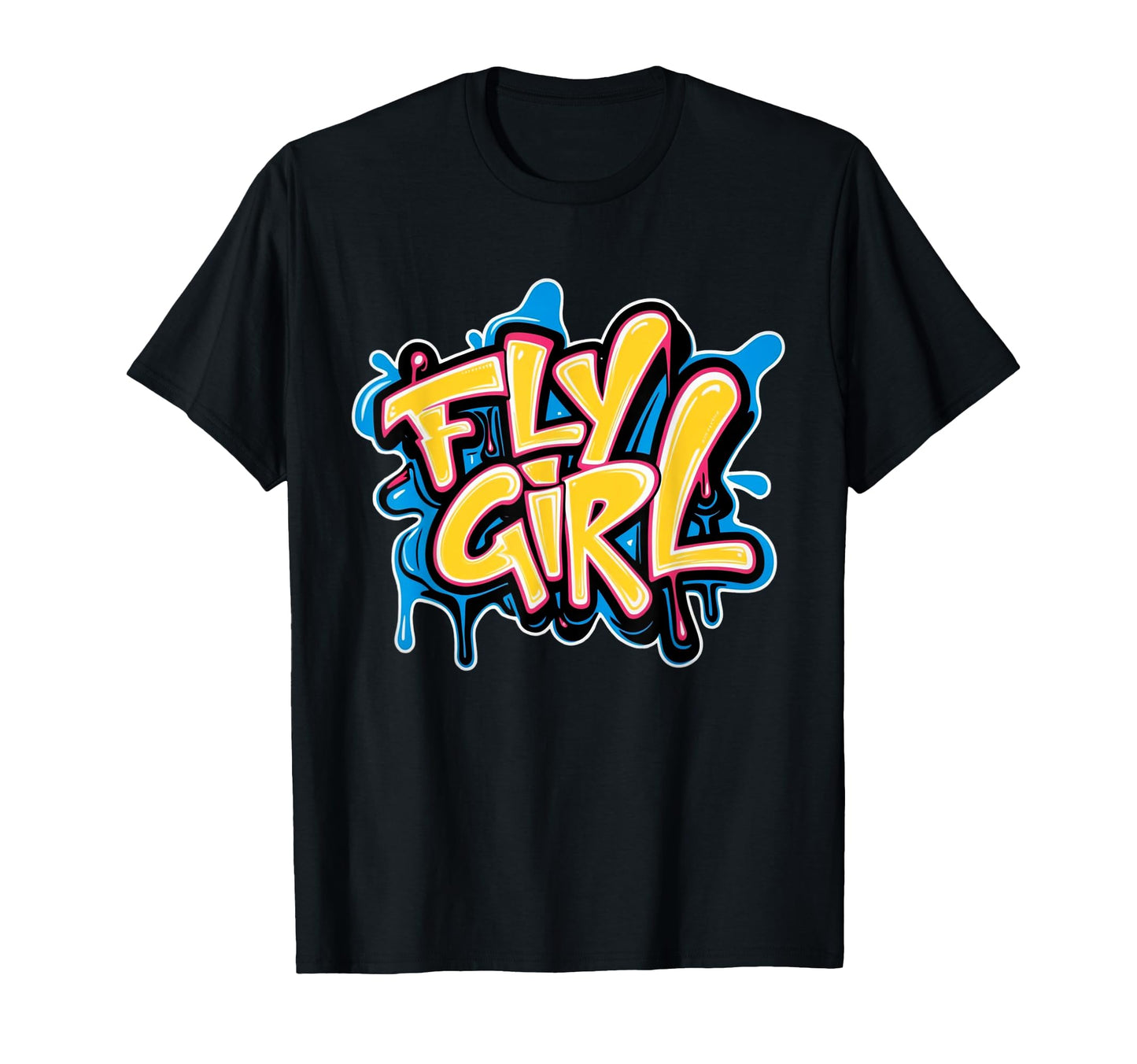 Fly 80S 90S Old School Hip Hop Graffiti T-Shirt - Fun Novelty Design Unisex