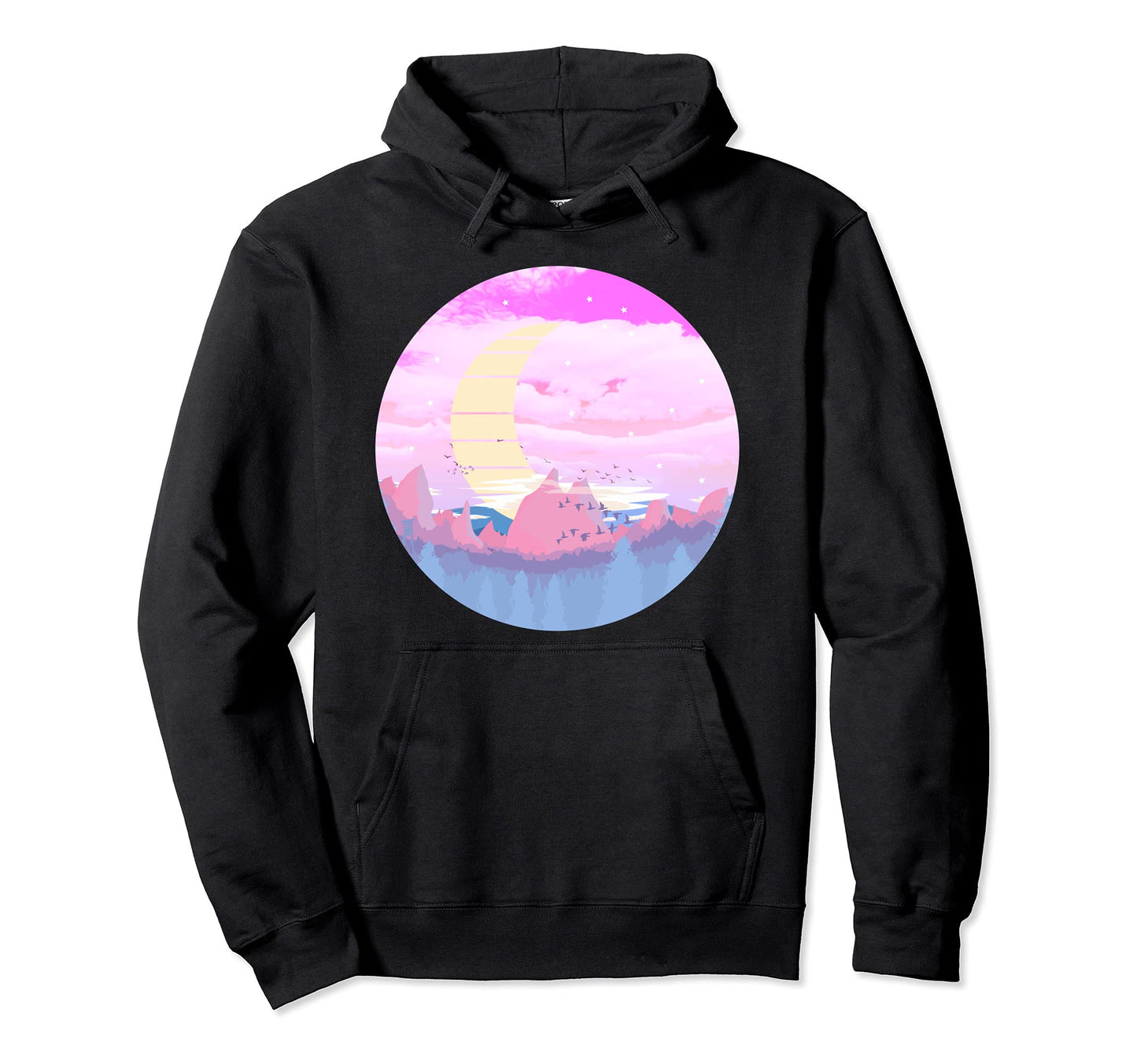 Vaporwave Aesthetic Japanese Kawaii Hoodie - Novelty Apparel for Adults