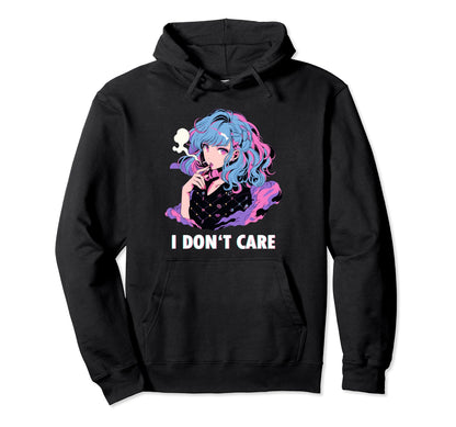 Aesthetic Vaporwave Sad Face Japanese Hoodie - Aesthetic Graphic Unisex
