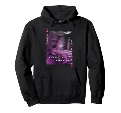 Vaporwave Aesthetic Emotional Messed Dream Hoodie - Novelty Apparel Unisex