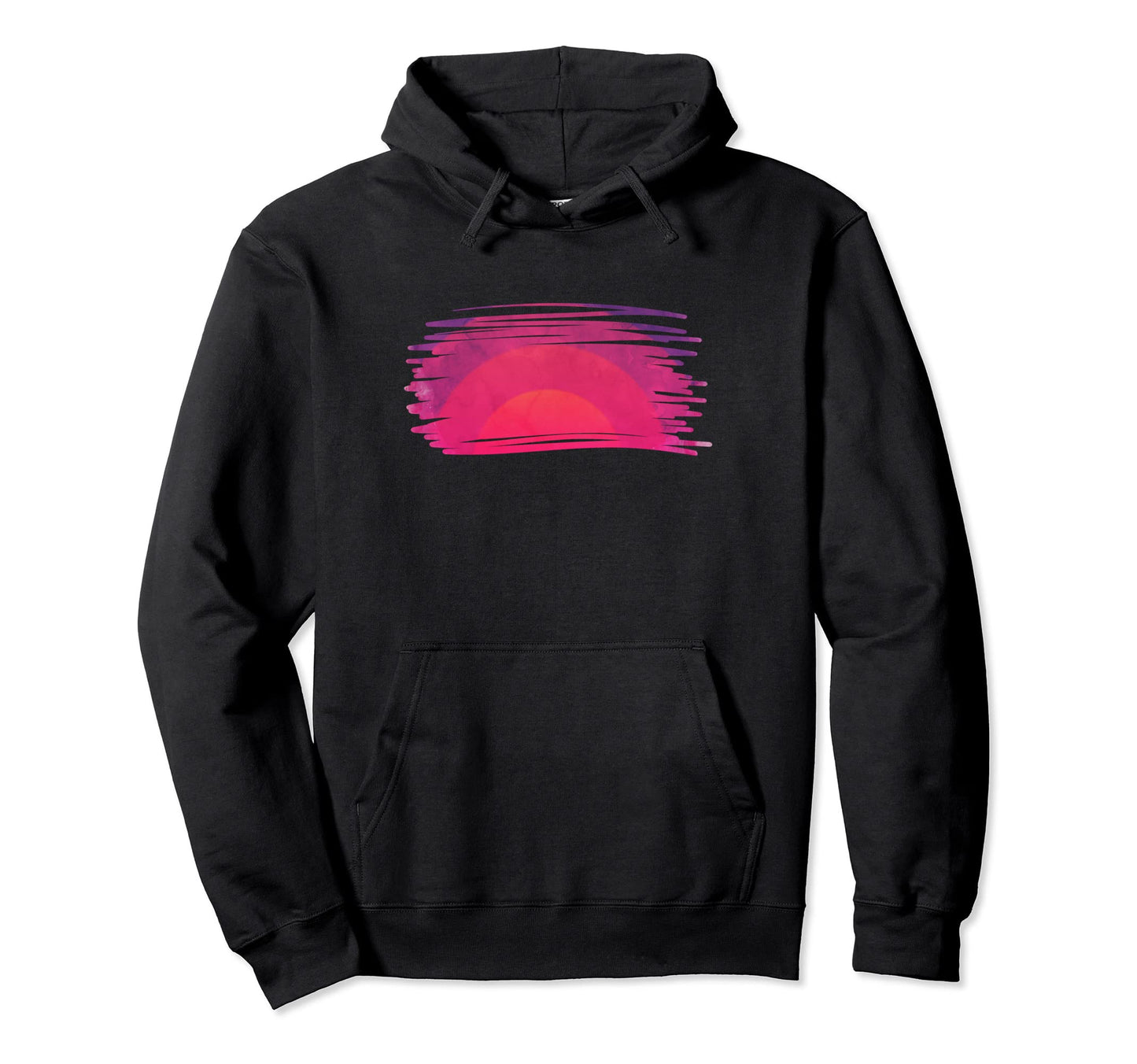 Vaporwave Aesthetic Sunrise City Hoodie - Fun Novelty Design Unisex