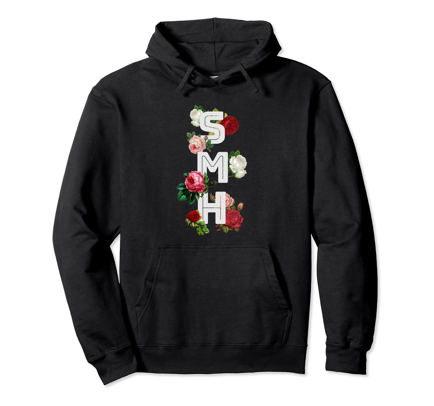 Smh 90S Aesthetic Roses Texting Meme Hoodie - Aesthetic Graphic Men Women