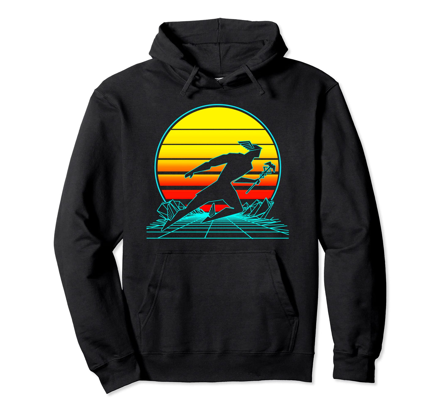 Hermes God Vaporwave Hoodie - Custom Art Print Men Women