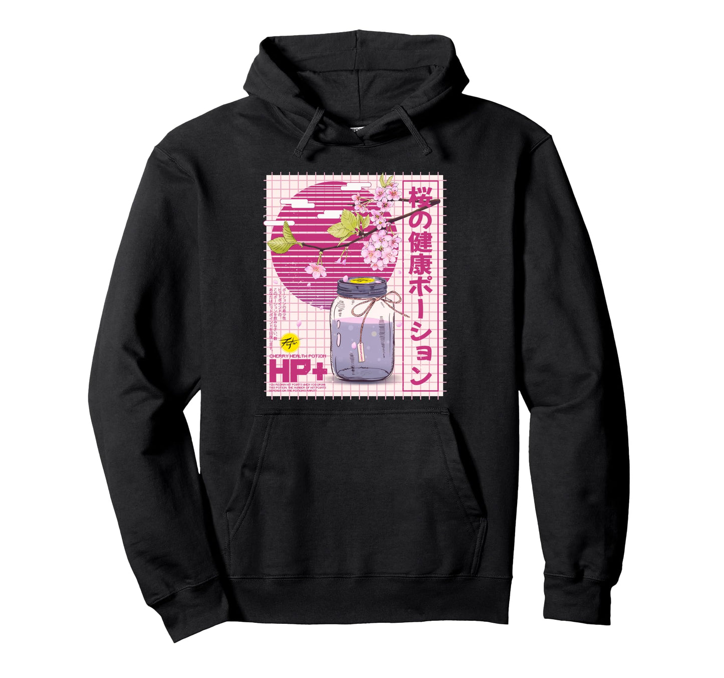 Health Potion Kawaii Vaporwave Anime Hoodie - Streetwear Style Unisex