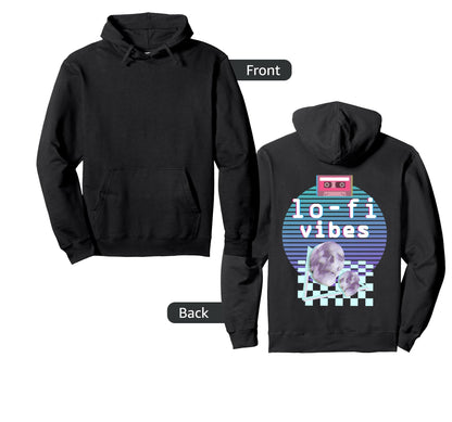 Lo Fi Vibes Aesthetic Vaporwave Hoodie - Unique Graphic for Adults