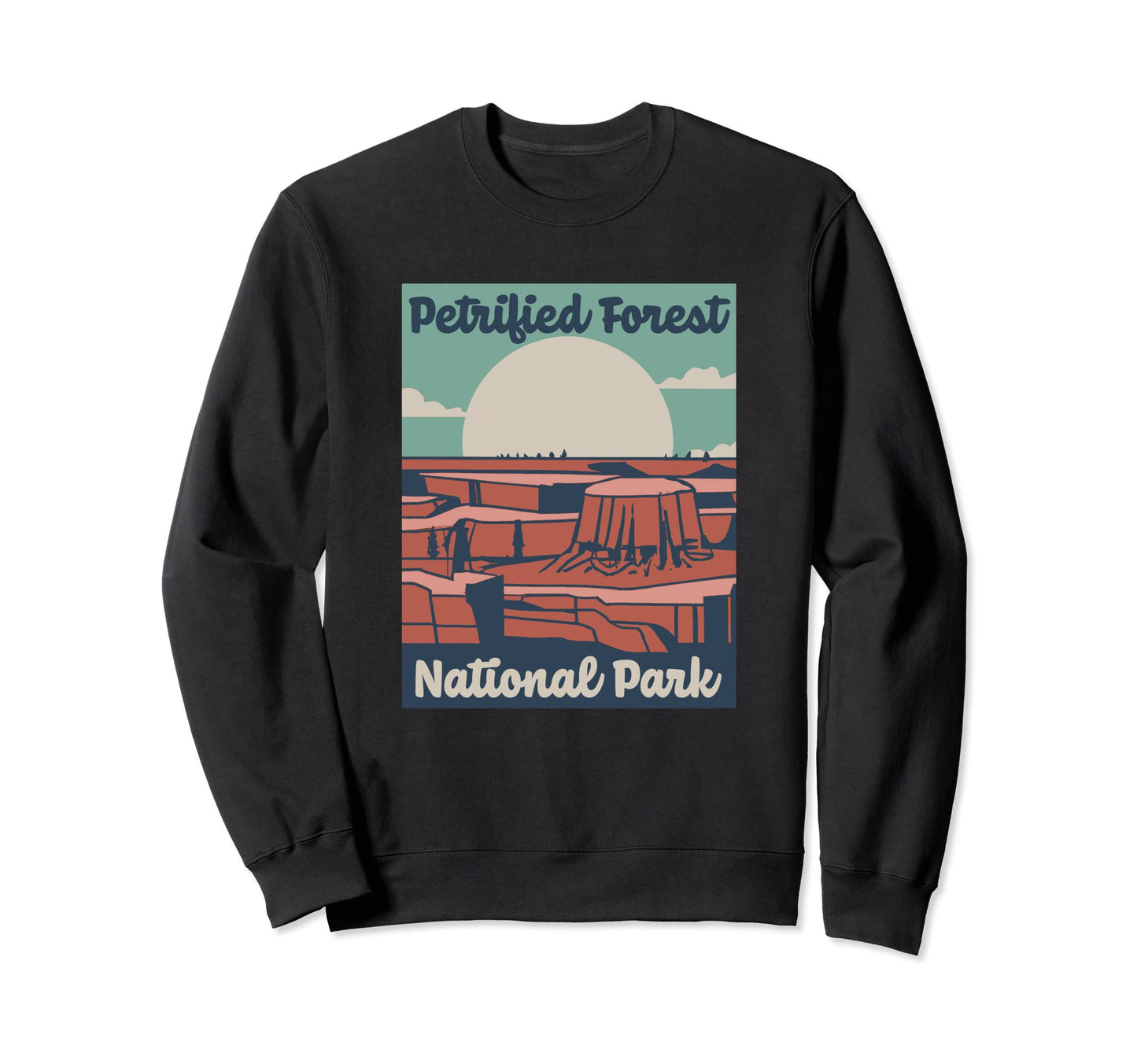 Petrified Forest Park Wpa Sweatshirt - Minimalist Print for Adults