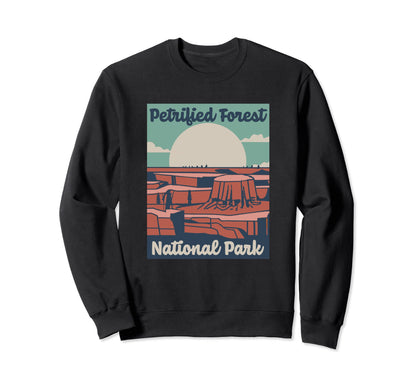 Petrified Forest Park Wpa Sweatshirt - Minimalist Print for Adults