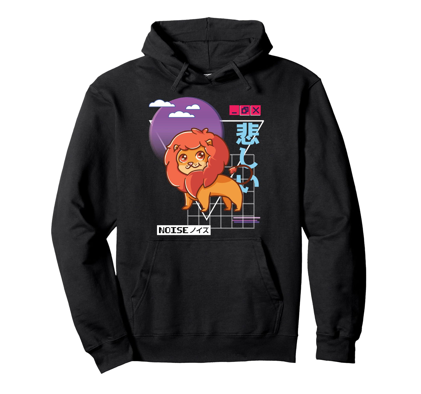 Vaporwave Kawaii Aesthetic Japanese Hoodie - Casual Everyday Wear Unisex