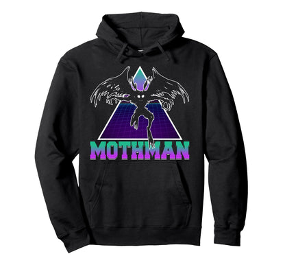 Vaporwave Aesthetic Mothman Hoodie - Aesthetic Graphic for Adults