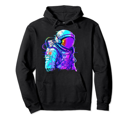 Cyber Astronaut Vaporwave Aesthetic Hoodie - Trendy Graphic Men Women