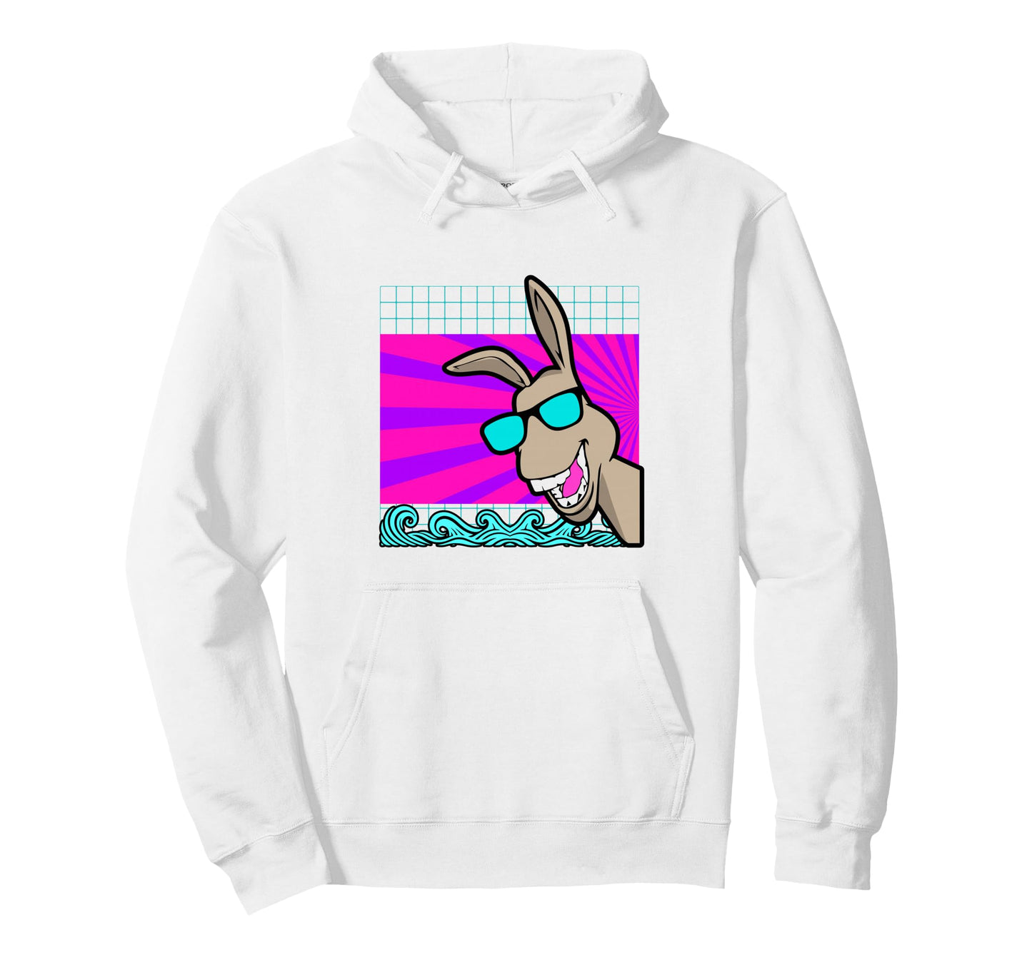 Aesthetic Vaporwave Outfits Donkey Hoodie - Custom Art Print Men Women