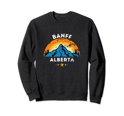 Banff Alberta Canada National Park Sweatshirt - Custom Art Print Men Women