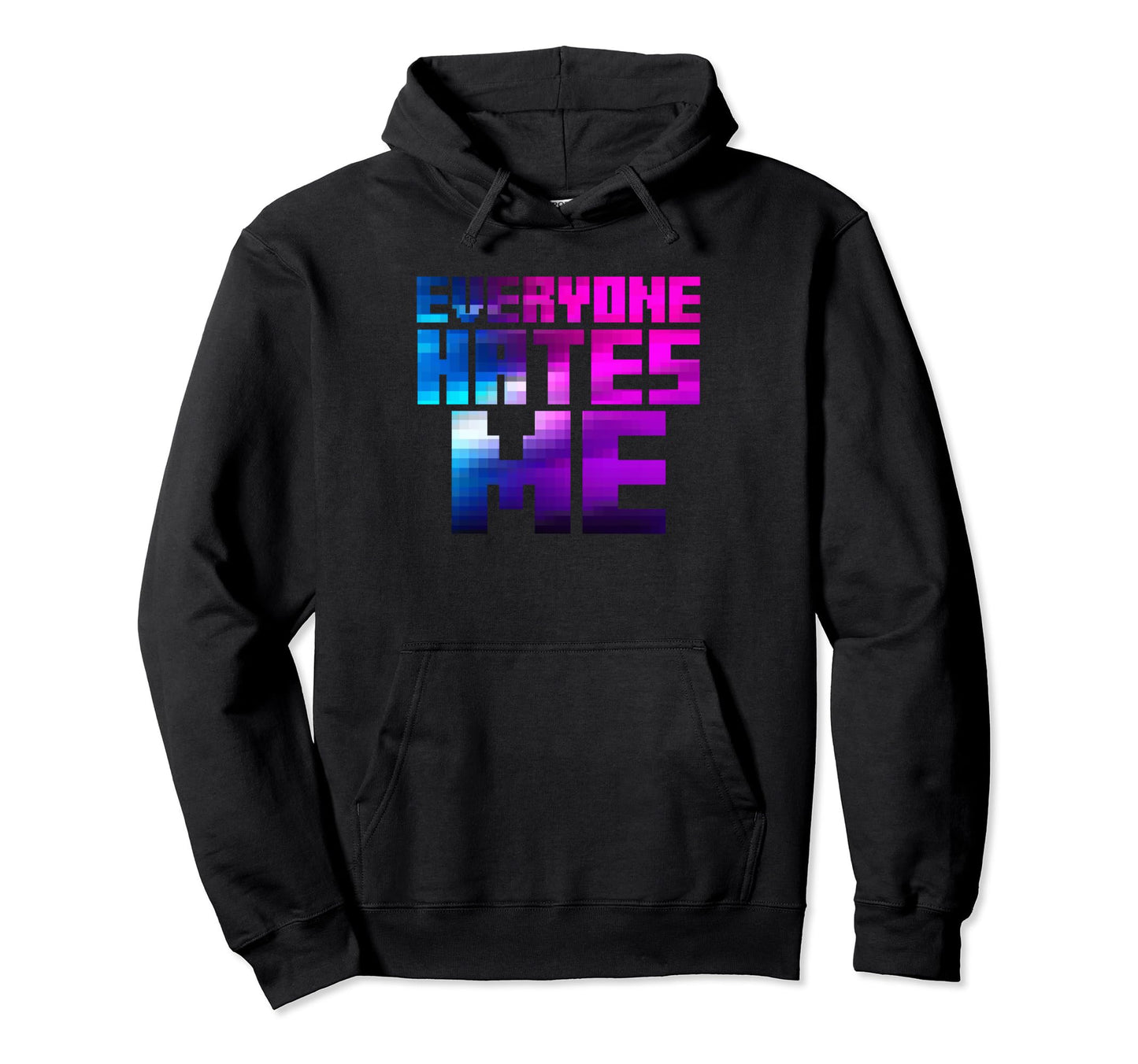 Everyone Hates Me Aesthetic Vaporwave Hoodie - Unique Graphic Men Women