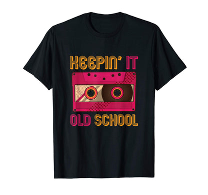 Funny Old School Hip Hop Cassettes T-Shirt - Aesthetic Graphic Unisex