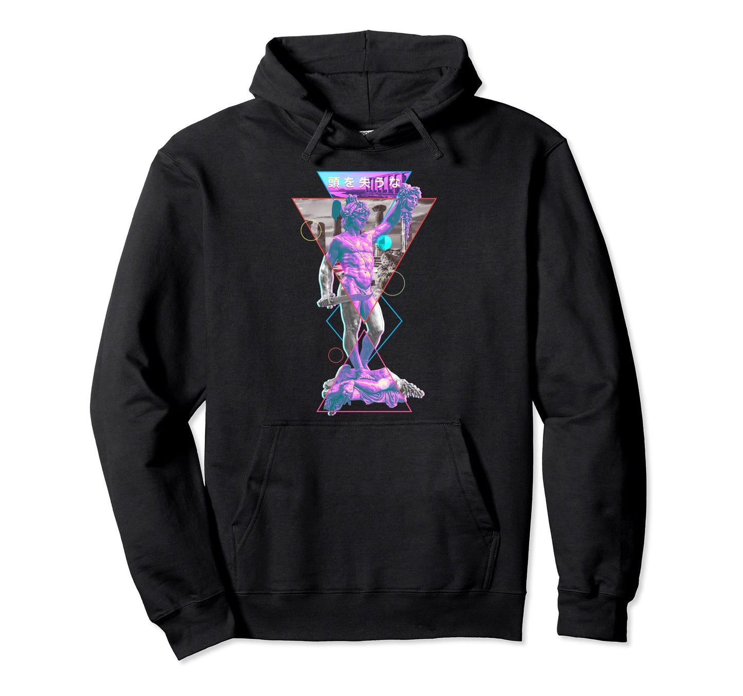 Perseus And Medusa Vaporwave Aesthetic Hoodie - Custom Art Print Unisex
