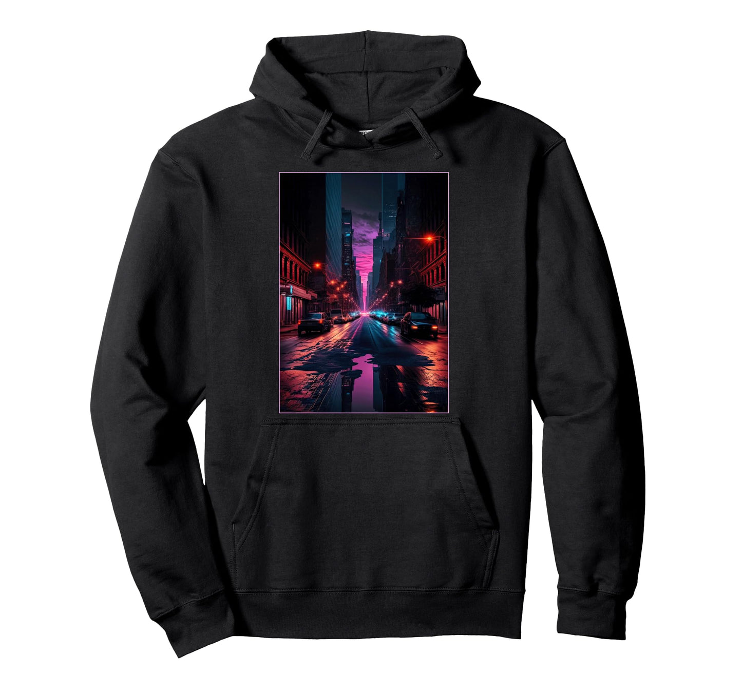 New York Vaporwave Aesthetic New Hoodie - Casual Everyday Wear for Adults