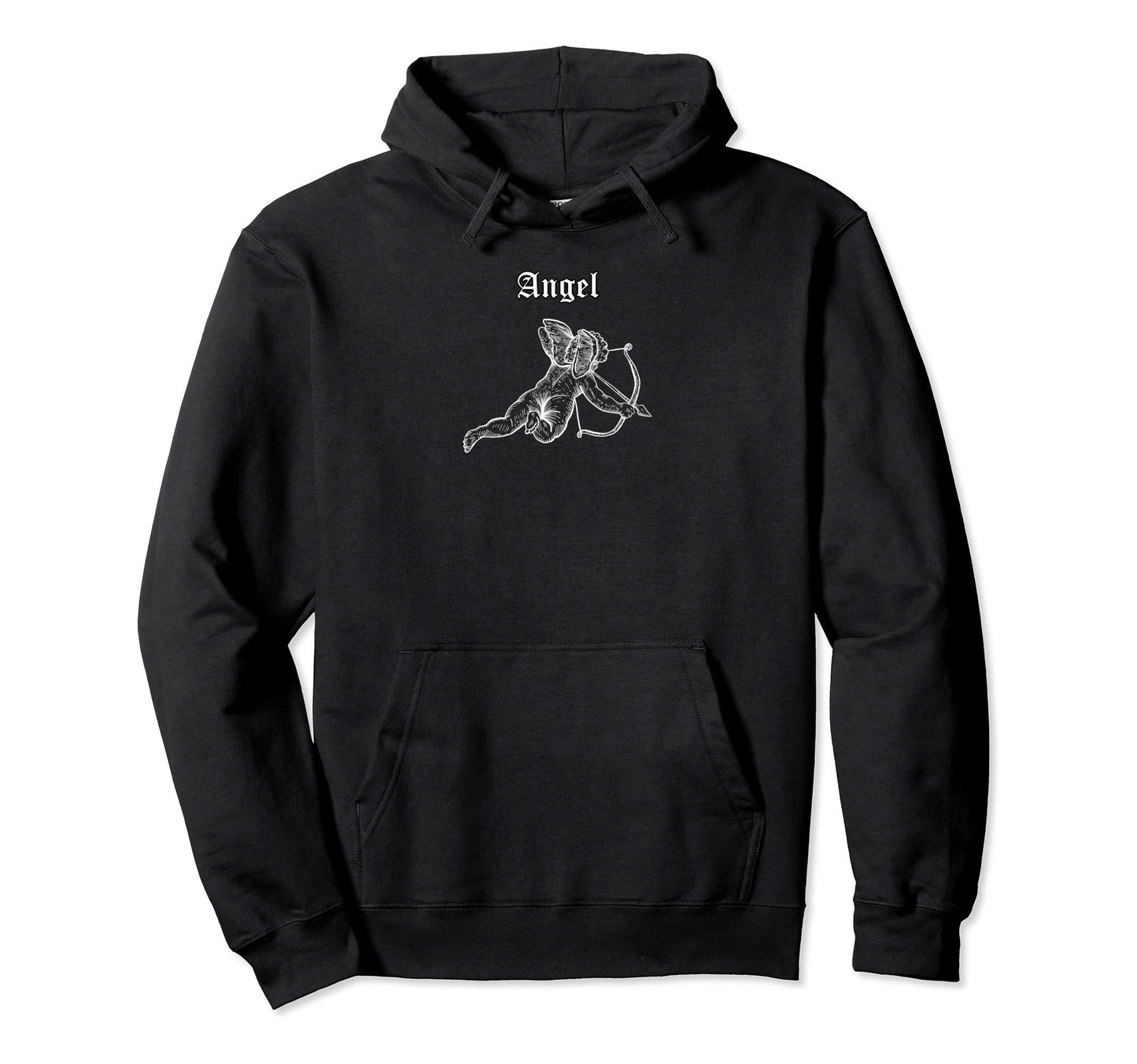 Amor Gothic Aesthetic 90S E Angel Hoodie - Custom Art Print Men Women