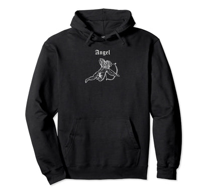 Amor Gothic Aesthetic 90S E Angel Hoodie - Custom Art Print Men Women