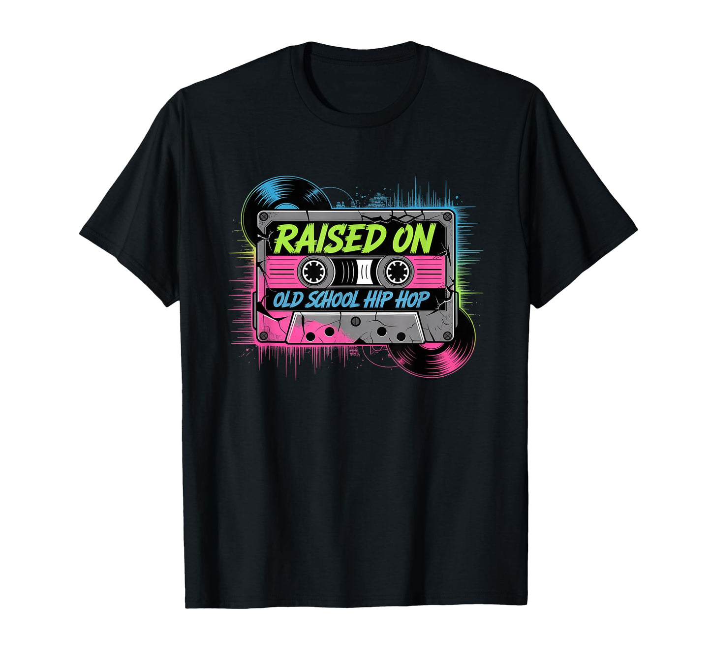 Raised Old School Hip Hop Music T-Shirt - Novelty Apparel Men Women