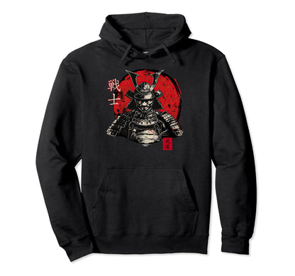 Bushido Warrior Japanese Samurai Hoodie - Fun Novelty Design Men Women