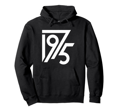 1975 Birthday Grunge Alternative Hoodie - Minimalist Print for Adults