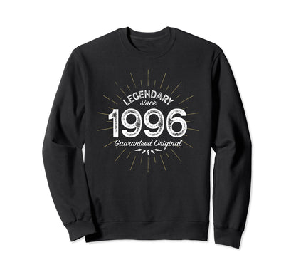 Legendary Since 1996 Birth Year Sweatshirt - Graphic Print Unisex