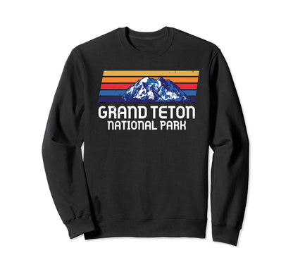 Grand Teton National Park Wyoming State Sweatshirt - Trendy Graphic Unisex