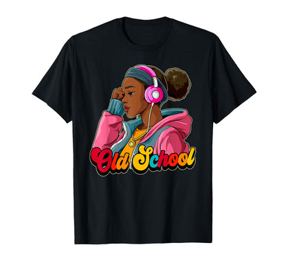 Old School Hip Hop T-Shirt - Minimalist Print Men Women