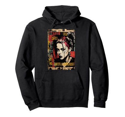 Punk Graffiti Grunge 90S Colorful Hoodie - Casual Everyday Wear Unisex