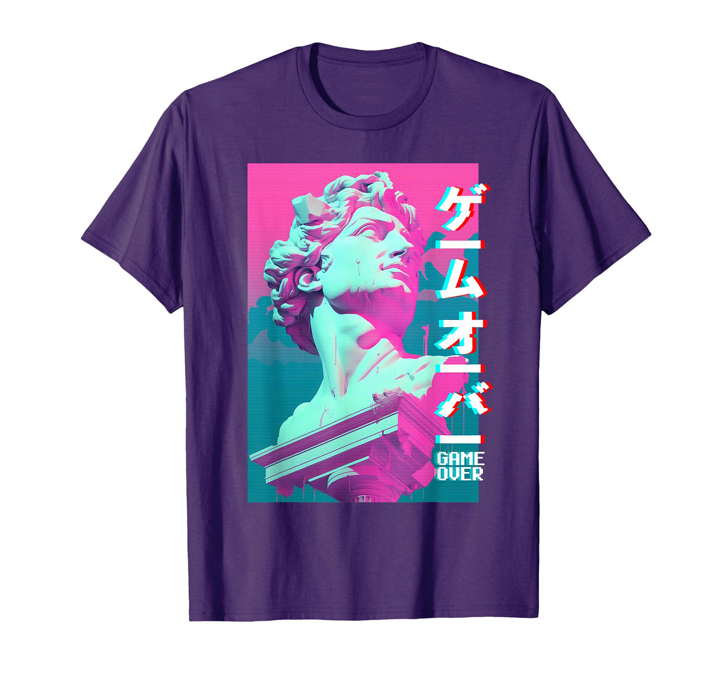 David Vaporwave Aesthetic Greek God T-Shirt - Minimalist Print Men Women